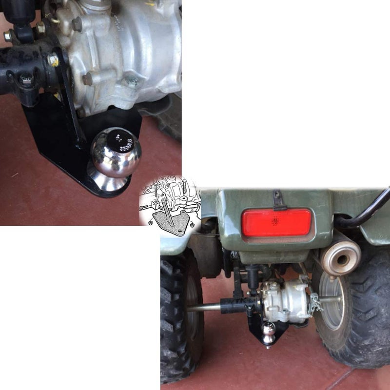 NIXFACE Fit for Honda 250 Recon TRX ATV Hitch 1997-2018 With Hardware - Image 3